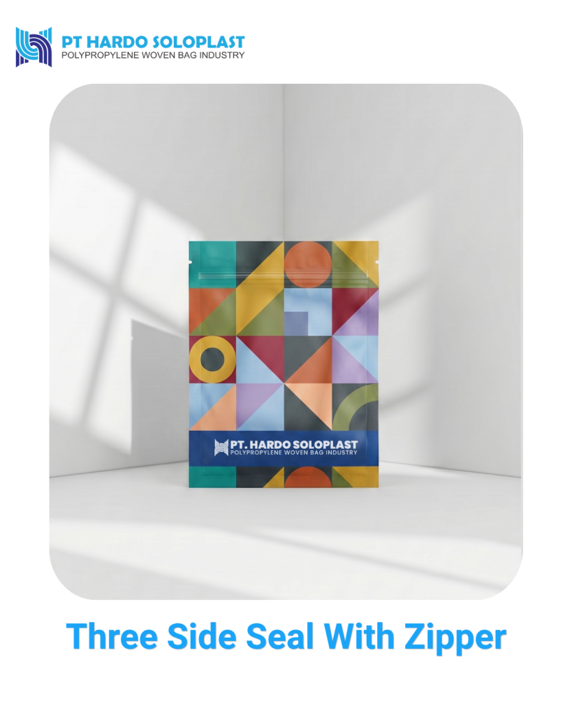 Three Side Seal With Zipper